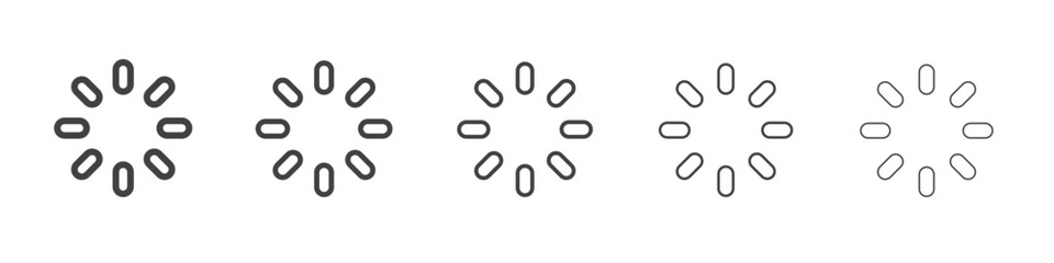 processing icon Line graphics illustration symbol