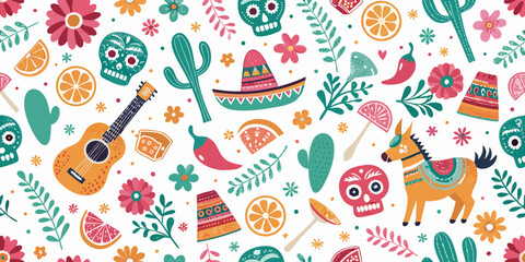 mexican pattern vectors