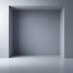 Gray empty room studio gradient used for background and display your products - Vector Generative AI 