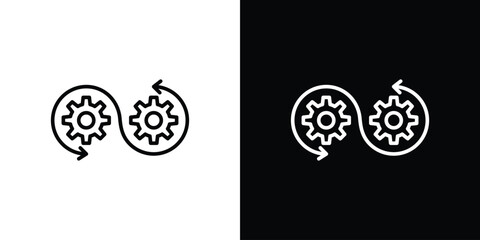 Devops icon logo element. Vector illustration. EPS10