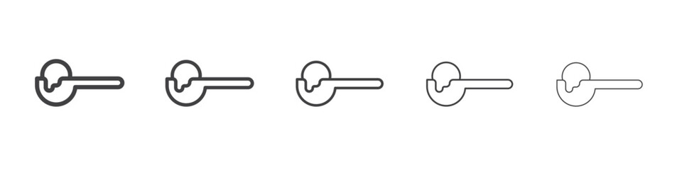 Scoop icon Line graphics illustration symbol