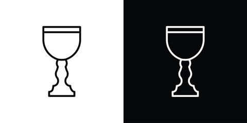 Goblet icon logo element. Vector illustration. EPS10