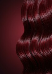Luxurious Deep Burgundy Hair Waves  A Stunning Texture