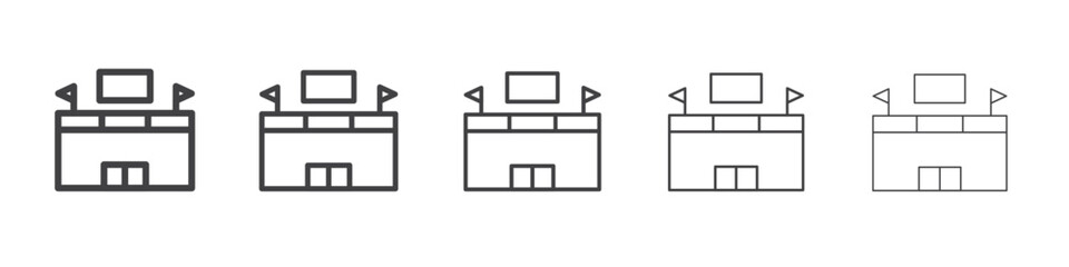 stadium icon Line graphics illustration symbol