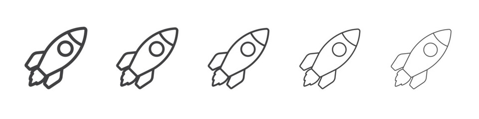 startup icon Line graphics illustration symbol