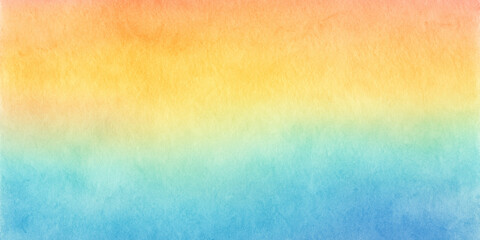 Soft Watercolor Rainbow Abstract Background - Blurry Pastel Wash Illustration for Artistic Designs