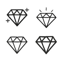 Sparkling gems showcase elegance and luxury in a simple yet captivating design collection.