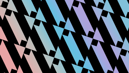 Abstract illustration patterns mosaic background with doble UHD 4K resolution to possible use with animation.