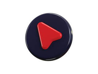 Navigation arrow icon 3d render concept of city gps navigation and maps pointing arrows icon vector illustration