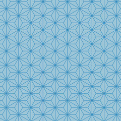 青色のシームレスな和柄パターン
