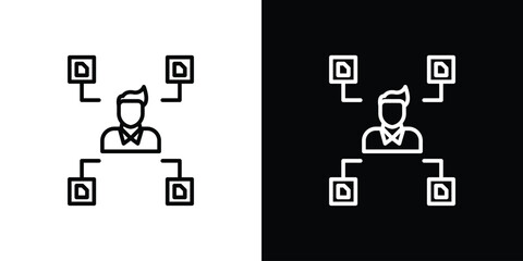 Multitask icon logo element. Vector illustration. EPS10