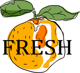  Fresh Pomarańcza – ilustracja