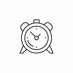 alarm clock time icon sign vector