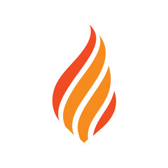 retro vintage vertical striped abstract flame vector