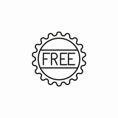 free label sticker icon sign vector
