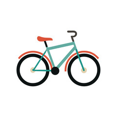 retro vintage vertical striped bicycle vector icon