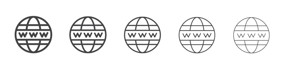 Web icon Line graphics illustration symbol