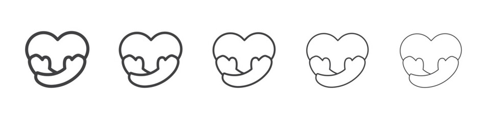 Your self care icon Line graphics illustration symbol