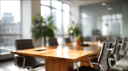 Office Meeting Room Blurred Background Soft Focus