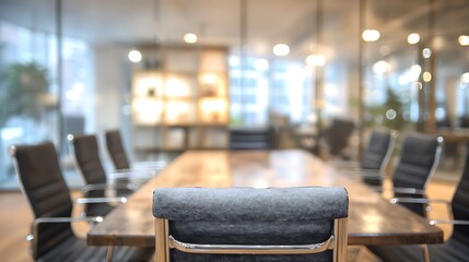 Office Meeting Room Blurred Background Soft Focus