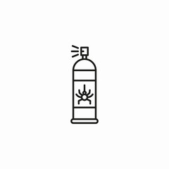 insect repellent spray icon sign vector