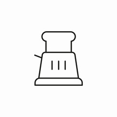toaster bread appliance icon sign vector