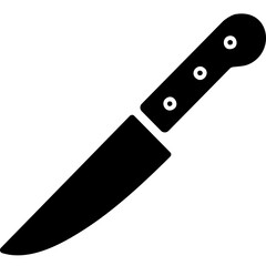 The knife icon. Chopper Knife symbol. Flat fill Vactor Icon SVG File
