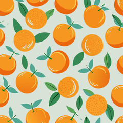 seamless background with oranges