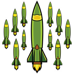 Missiles ready for launch.