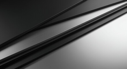 Abstract geometric shapes black gray design