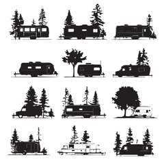 Obraz premium set of transport icons