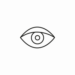 human eye icon sign vector
