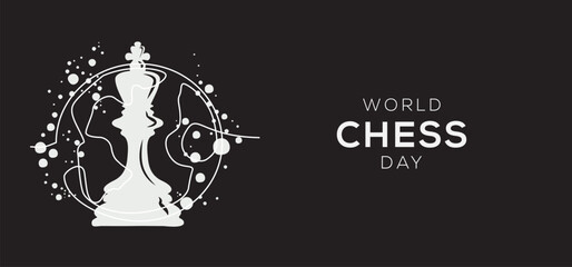 Obraz premium World Chess Day, held on 20 July.