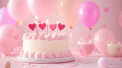 Vibrant 70th Birthday Frame with Charming Edges and Hearts Design