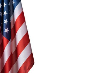 A Gently Draped American Flag Symbolizing National Unity and Pride with Ample Copy Space