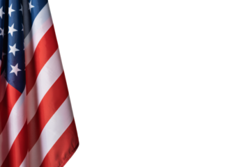 A Gently Draped American Flag Symbolizing National Unity and Pride with Ample Copy Space
