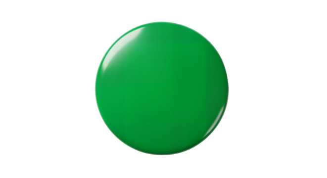 Green can badge or magnet