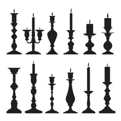 candlestick silhouette