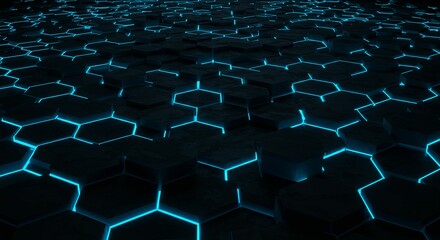 Obraz premium Abstract hexagon pattern background