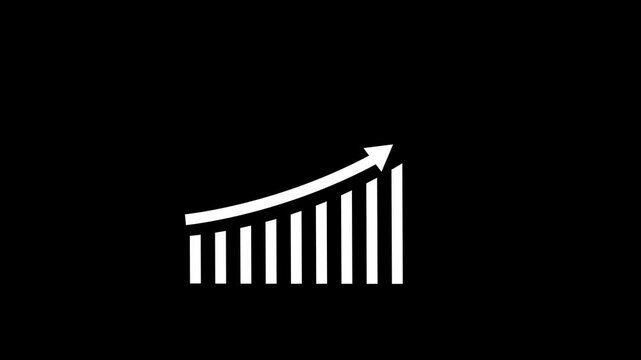 Decline in value of securities. Loss of equity stock assets. Business loss falling down with dollar icon.4k, video, black, background,