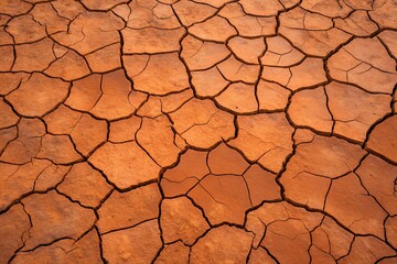 Cracked Earth Texture Close-Up &ndash; Climate Editorial Visual for Environmental Branding, Drought Awareness Campaigns, and Ecological Design Kits