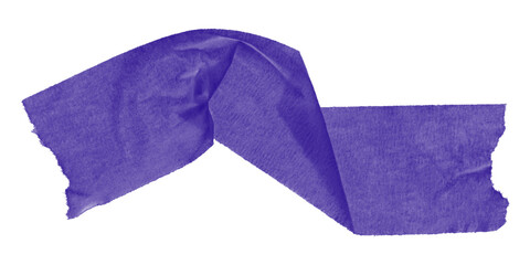 Twisted purple duct tape piece isolated on transparent background – handmade stripe ideal for...