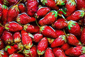 Strawberry. Strawberry background. Summer, fruits and berries.