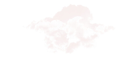 Abstract White Cloud Texture: Design Element on transparent background