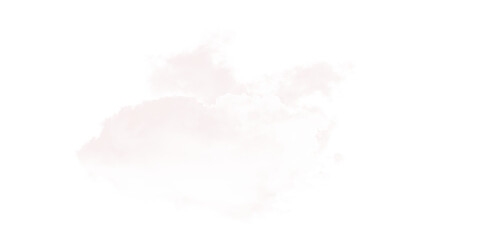 Abstract Watercolor Texture: Pale Cloud Shape on transparent background