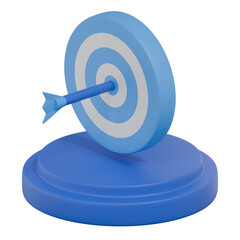 3D Render Isometric Target Vector