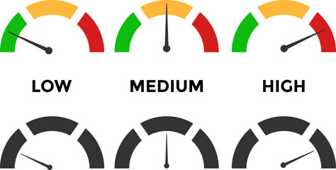 Speedometer icon. Fast internet speed sign. Rating meter signs performance concept. Performance concept. Performance. Car speed. indicator icon collection