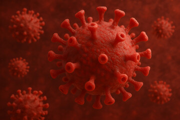 virus, corona, closeup, 3D, model, science, virology, viruses, microbiology