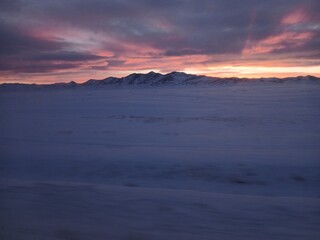 mongolia sunset country 
