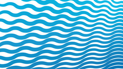 Sky blue stripes wavy line pattern background for modern abstract fabric wallpaper and digital design